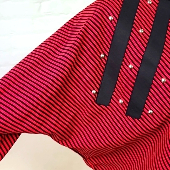 Amy Jess AUTHENIC 80s NWT Top Red and Black - Picture 3 of 8